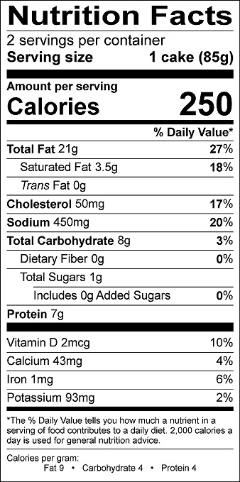 Nutrition facts