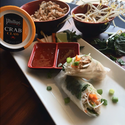 Crab Meat Summer Rolls Recipe—packed with high quality protein