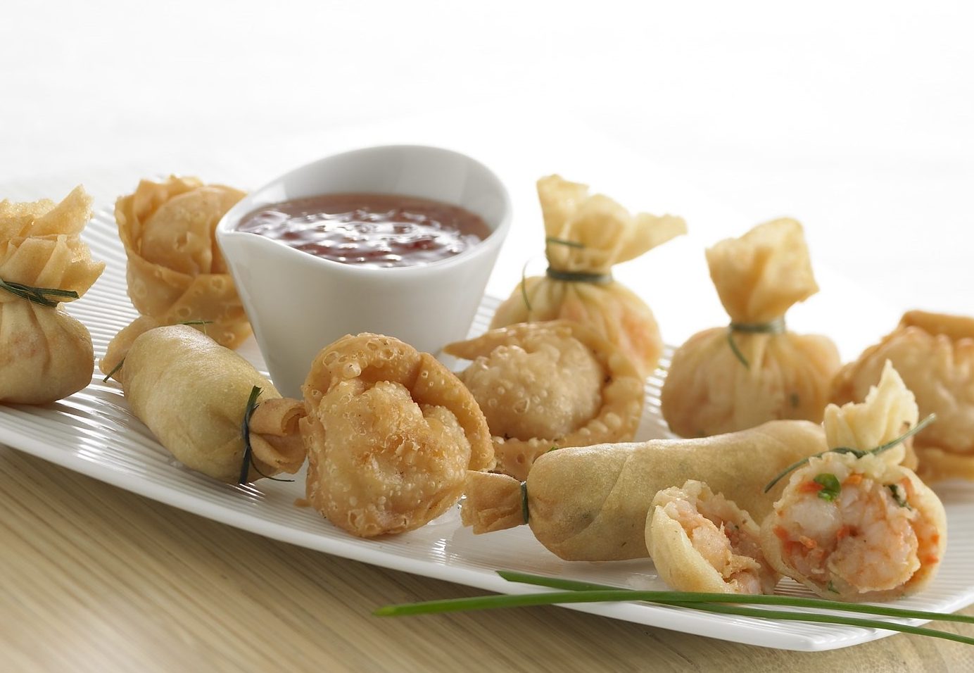 Phillips Fried Dim Sum assortment for foodservice—(3) 24 count bags