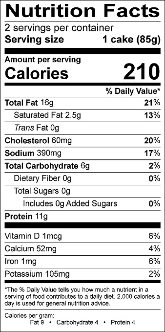 Nutrition facts