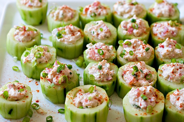 Spicy Crab Cucumber Cups Recipe by Jackie D. of Glendale CA