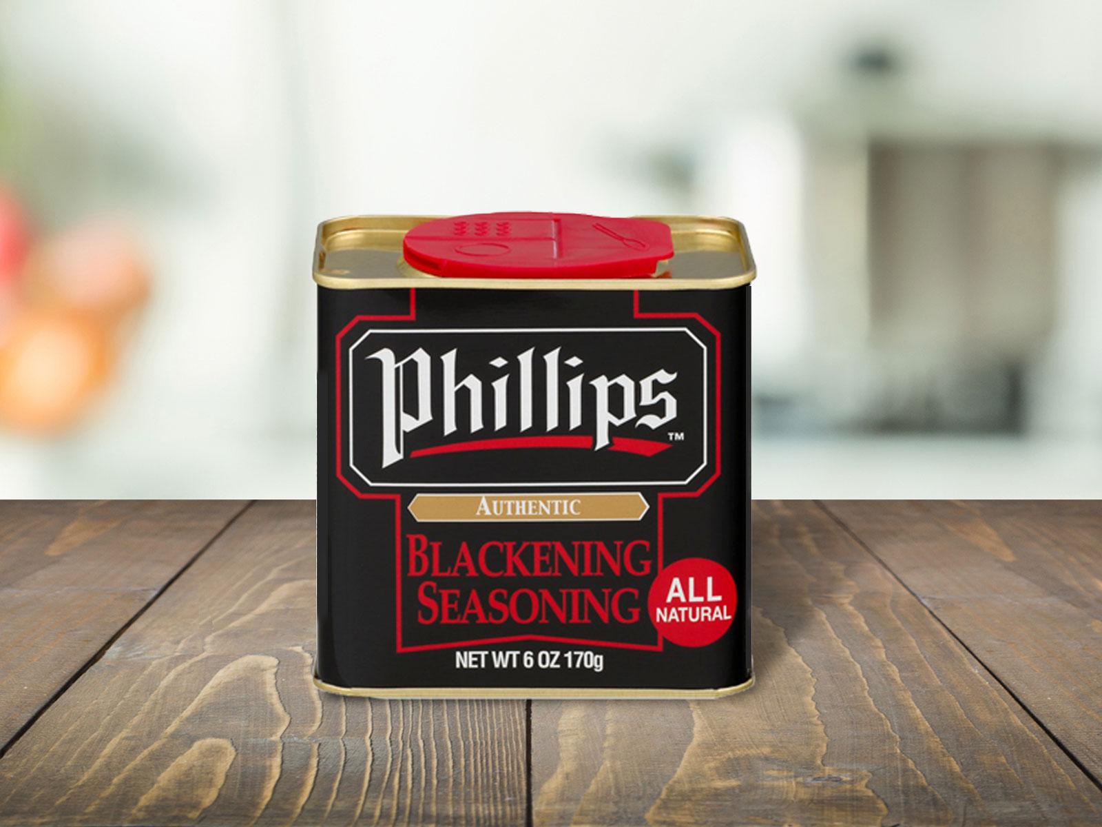Phillips Seafood Blackening Seasoning—the same Cajun spices at home