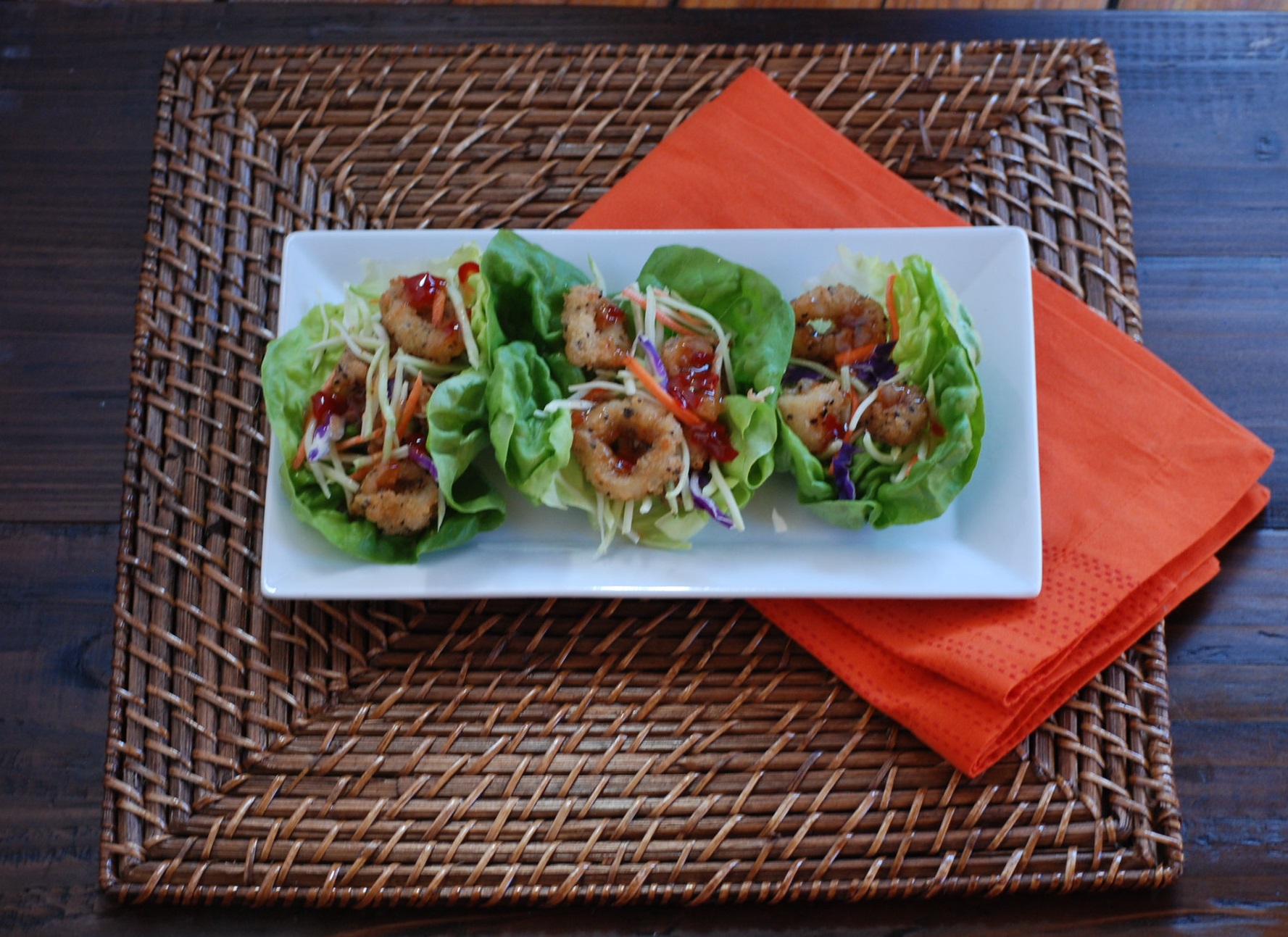 Calamari Lettuce Wraps Recipe from Phillips Seafood