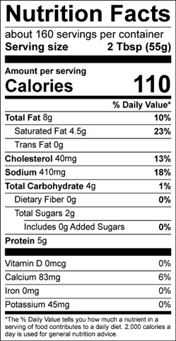 Nutrition facts