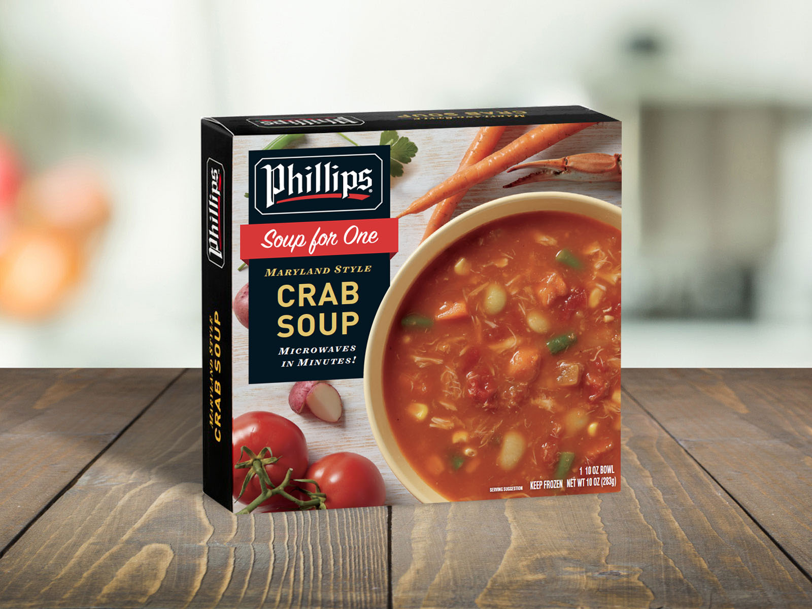 Maryland Style Crab Soup from Phillips—now in your Grocer's frozen section