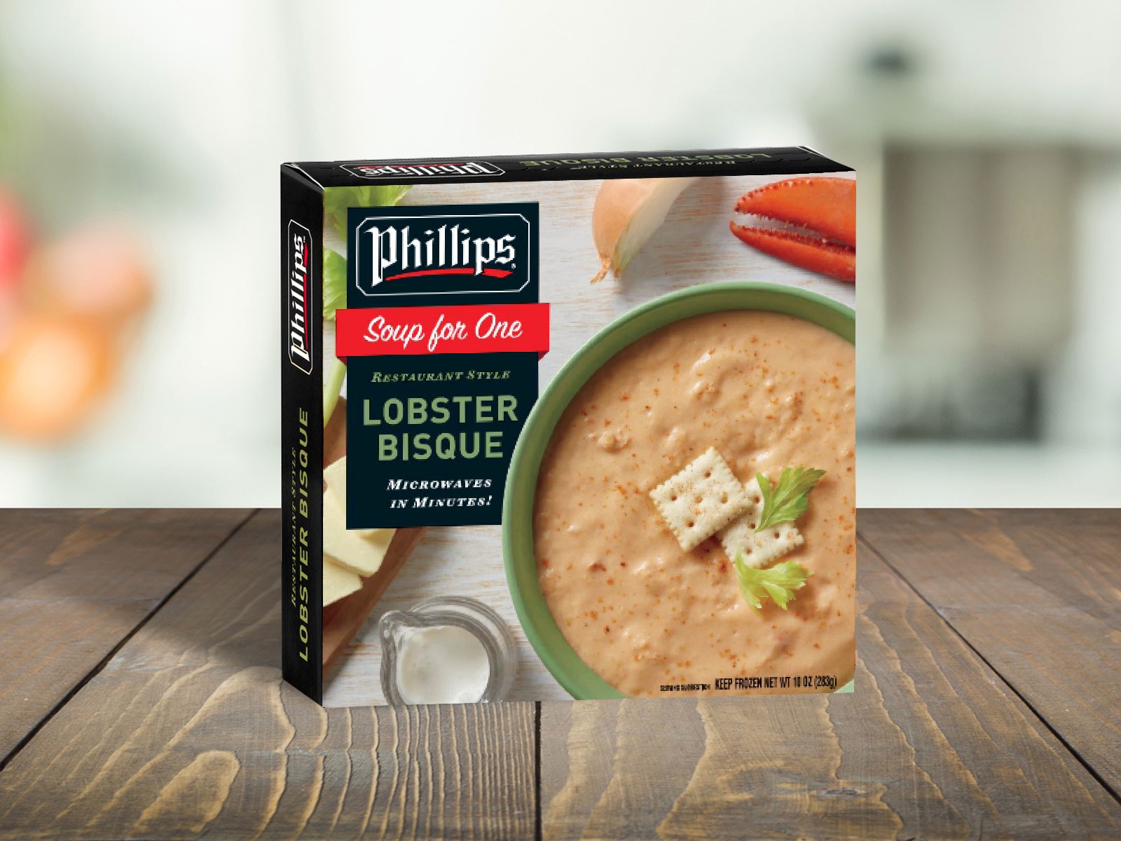 Lobster Bisque from Phillips—a great prelude to any meal at home