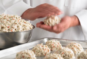 Phillips Chef Making Crab Cakes