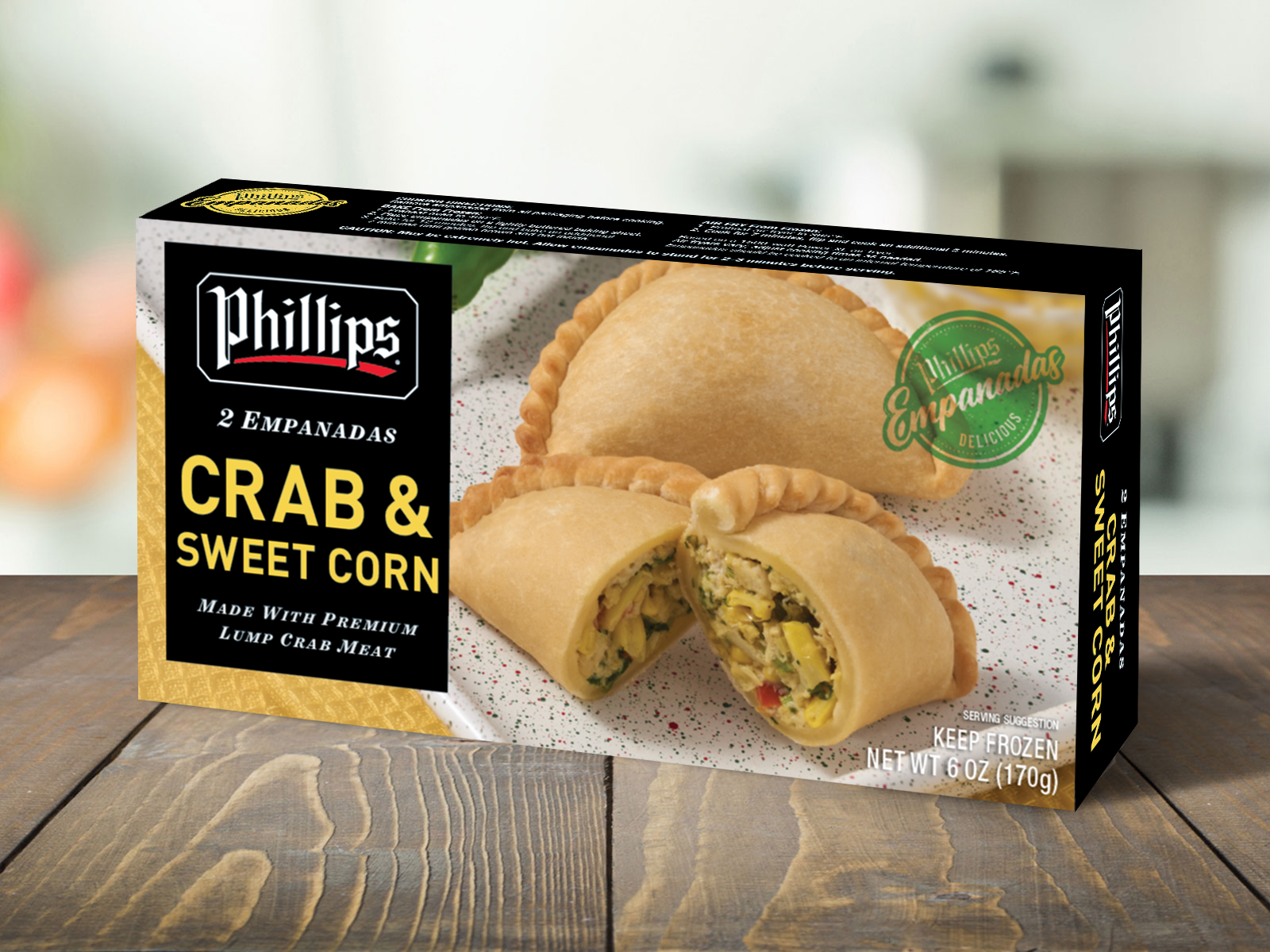 Crab & Sweet Corn Empanadas Phillips Foods, Inc.
