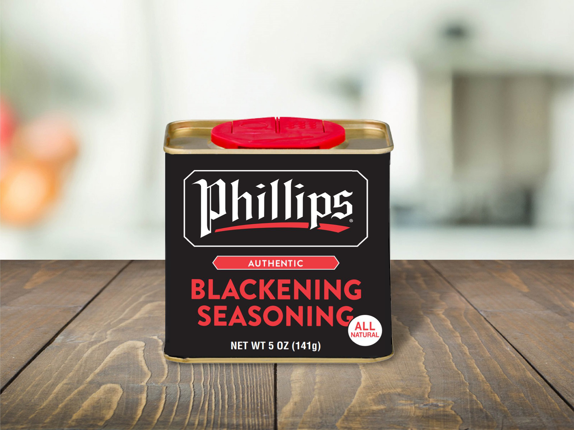 Phillips Seafood Blackening Seasoning—the same Cajun spices at home