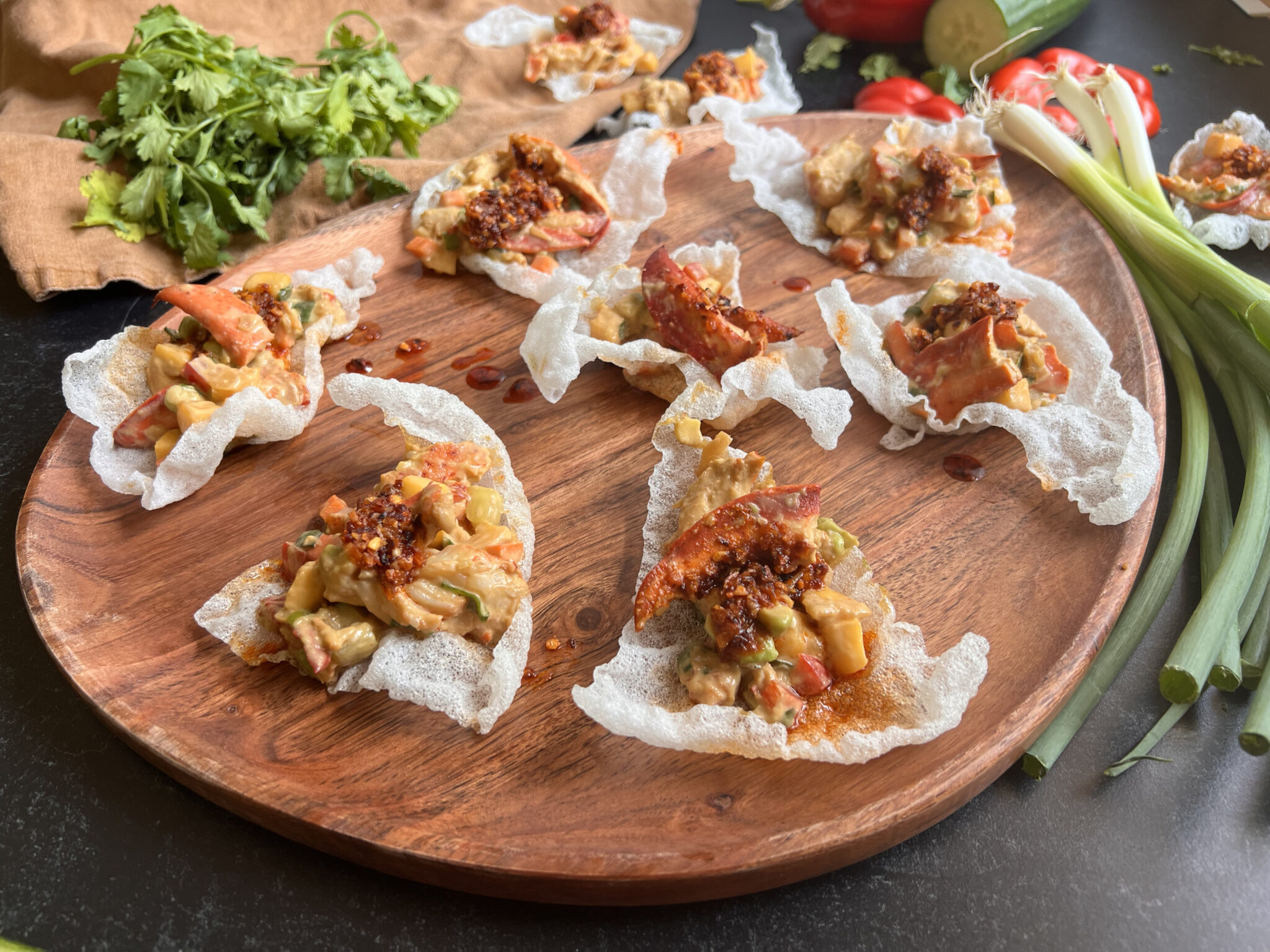 Asian Lobster Salad Crisps - Phillips Foods, Inc.