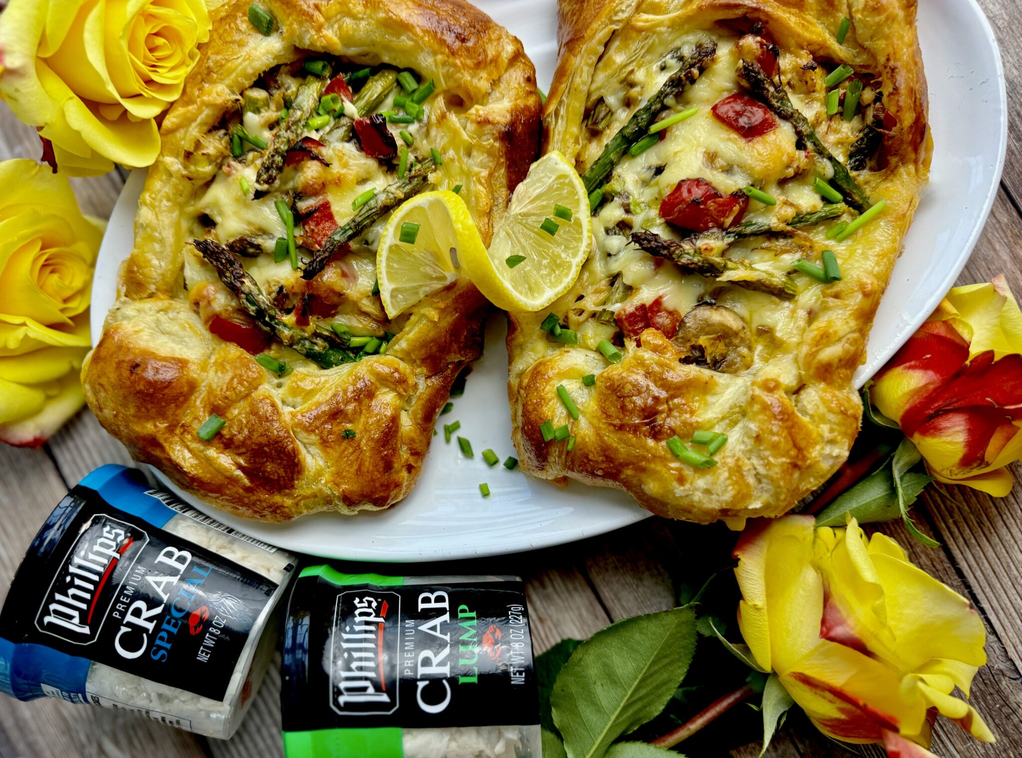 Cheesy Crab, Asparagus & Mushroom Tarts - Phillips Foods, Inc.