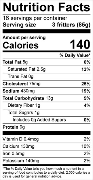 Nutrition facts