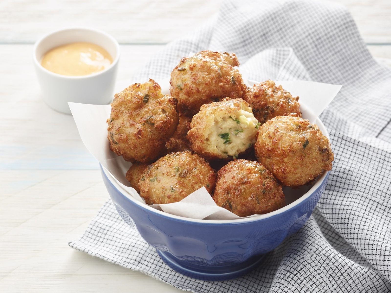 Cheese Fritters for Foodservice - 3 pound tubs