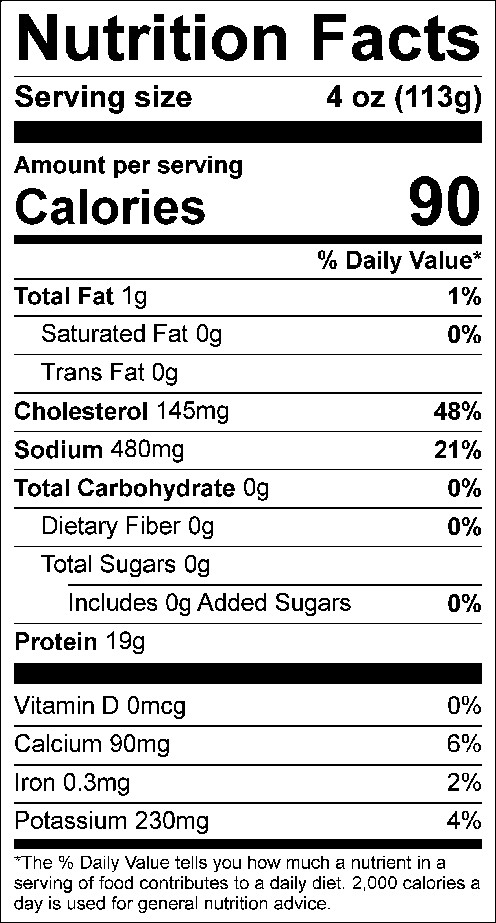 Nutrition facts