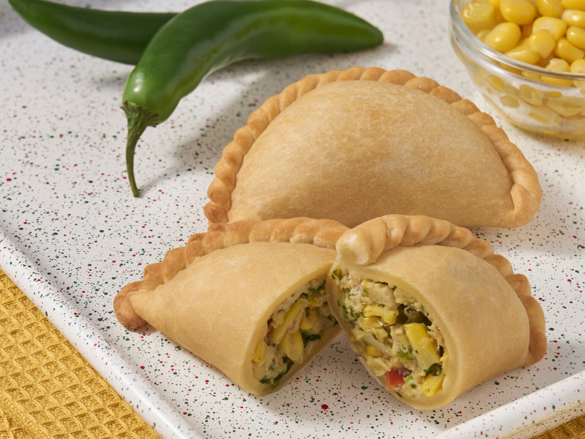 Crab & Sweet Corn Empanada 3oz, (12) 2ct