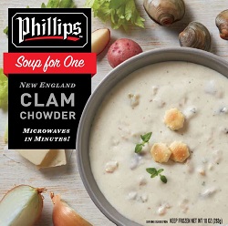 New England Clam Chowder, (12) 10oz